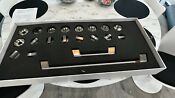 Ge Cafe Oven Handle 7 Knobs Inserts Brushed Stainless Steel Cxpr8hkptss