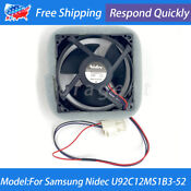 For Samsung Nidec U92c12ms1b3 52 12v 0 16a Fan Da81 06013a Refrigerator Fan