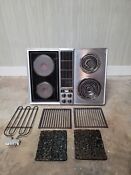 Vintage Jenn Air Stainless 30 Electric Downdraft Cooktop C201
