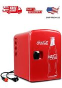 Coca Cola 6 Can Mini Fridge 4l Mini Electric Cooler 12v Car Cooler Portable