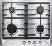 Miele Km360g 24 Inch Natural Gas 4 Sealed Burner Gas Cooktop In Stainless Steel