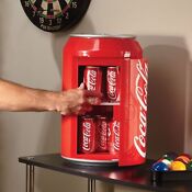 Compact Coca Cola Can Refrigerator Mini Countertop Coke Soda Retro Gift Fridge