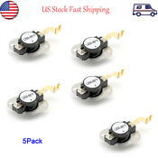 5 Pack 3977767 3399693 Hi Limit Thermostat Replaces Whirlpool Kenmore Dryer