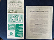 Vintage Manuals For General Electric Frost Free Refrig Freezer Tff 24d