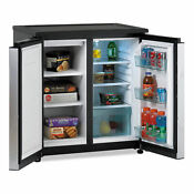 Avanti 5 5 Cf Side By Side Refrigerator Freezer Black Stainless Steel Rms550ps