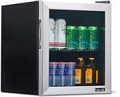 Mini Fridge Beverage Refrigerator And Cooler Free Standing Glass Door Refrigera