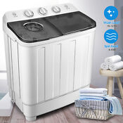 17lbs Portable Mini Twin Tub Compact Washing Machine Washer Spin Dryer W Hose