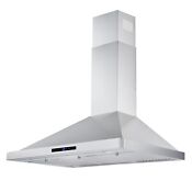 36 Inch 700cfm Kitchen Stainless Steel Wall Mount Range Hood Vent Touch Control