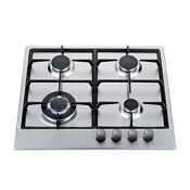Heller 60cm Stainless Steel Gas Cooktop W 4 Burners Kitchen Cooking Silver