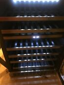 24 Inch Undercounter Dual Zone Wine Cooler With 51 Bottle Capacity Dwc153blsst 
