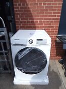 Samsung 7 5 Cu Ft Gas Dryer With Steam Sanitize White Dvg45r6100 Aw