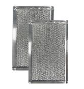  2 Pack Compatible With Maytag 56001069 Aluminum Grease Microwave Oven Filters