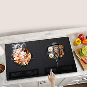 Induction Cooktop Electric Cooktop 24 Inch Led Touch Screen Burner W Timer 2kw
