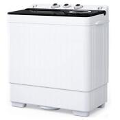 Rovsun 26lbs Portable Washing Machine Twin Tub Mini Washer With Spin Dryer