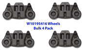 4 Pack W10195416 Whirlpool Dishwasher Wheel Assembly Ap5983730 Bulk