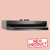 30 Inch Over The Stove Range Hood Black Ducted Exhaust Fan Kitchen Under Cabinet