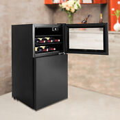 34 Inch Beverage Refrigerator Under Counter Built In Wine Cooler Mini Fridges