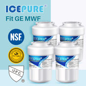 Fit For Ecoaqua Eff 6013a Ge Smartwater Mwfp Mwfa Water Filter 4 Pack Icepure