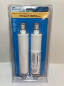 Pure H20 4396510 Whirlpool 2 Pack Water Filters New