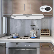 30 Inch Under Cabinet Range Hood 230cfm Stainless Steel 3 Speed Kitchen Vent Led