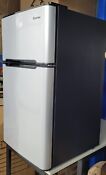 Costway Refrigerator Small Freezer Cooler Fridge Compact 3 2 Cu Ft Unit Grey
