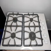 Ge Profile White 30 Gas Cooktop Stovetop With 4 Burners Local Pickup Only