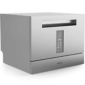 Homelabs Digital Countertop Dishwasher Portable Stainless Steel 6 Place Settings