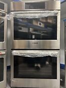 Bosch 800 Series Hbl8651uc 30 In Electric Wall Oven Stainless Steel Silver
