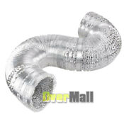 Aluminum Ducting Dryer Vent Hose 4 Inch 8ft Flexible Non Insulated Air Pipe