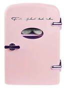 Portable Retro 6 Can Mini Personal Fridge Cooler Efmis129 Pink