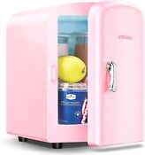 4l Mini Fridge Make Up Skincare Car Refrigerator 12v With Cooling And Heating