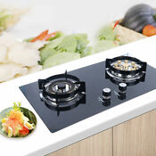 73cm Built In Stove Home Gas Cooker 2 Burners Ng Natural Gas Cooktop Stove Top