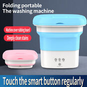Folding Mini Washing Machine Portable With Drying For Clothes Socks Underwear