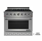 Nxr 36 5 5 Cu Ft Pro Style Propane Gas Range With Convection Oven Sc3611lp