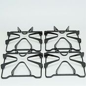 4 Pack Of Gas Range Burner Cooking Grates For Whirlpool 8053458 Wpw10268483 