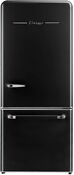Unique Ugp510lbac Classic Retro 30 Bottom Freezer Refrigerator Midnight Black