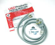 Clothes Dryer Power Cord 3 Prong Wire 30 Amp 5 Foot 10 3 Gauge Wire Heavy Duty