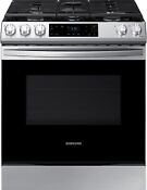 30 Inch Slide In Gas Smart Range With 5 Sealed Burners 6 Cu Ft Nx60t8111ss