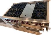 Wolf Df486g 48 Dual Fuel Range Professional 6 Burners Griddle Stainless 3 