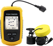 Portable Fish Finder Handheld Depth Finder Ice Kayak With Sonar Transducer