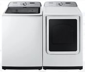 Samsung Dvg50r5400w Wa50r5400aw Washer Gas Dryer Matching Set In White