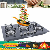 5 Burner 30 Inch Built In Stove Top Lpg Ng Gas Cooktop W Flameout Protection 