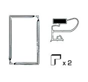 Universal Refrigerator Door Gasket Kit With Inserted Magnet System 1300x700mm