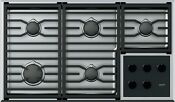 Wolf 36 Transitional Gas Cooktop With 5 Dual Stacked Sealed Burners Cg365t S