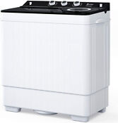 26lbs Portable Washing Machine Compact Twin Tub Washer With Spin Dryer Usa