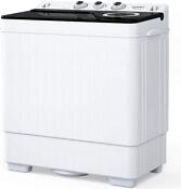 New 26 Lbs Home Dorm Use Compact Mini Portable Twin Tub Washing Machine Spinner