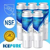 5 Pack Fit For Wrx735sdbm Wrx735sdbm00 Refrigerator Water Filter Icepure