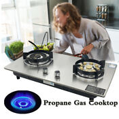 28 Inches Lpg Propane Gas Cooktop Built In Gas Stove 2 Burners Gas Stove