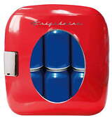 Portable Retro 12 Can Capacity Mini Cooler Red
