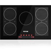 Vevor 30in Induction Cooktop 5 Burner Ceramic Glass Stove Top Touch Control